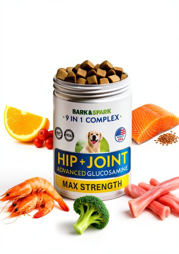 BarkSpark Dog Joint Supplement Chews Glucosamine Chondroitin-3