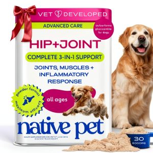Native Pet Dog Joint Supplement Powder Mobility Care Support-0
