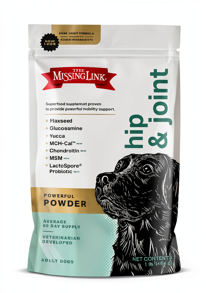 Unboxing Pavo Dog Joint Health Supplement Powder on a kitchen counter