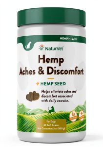 NaturVet Dog Glucosamine Hemp Seed Soft Chews Joint Support-0