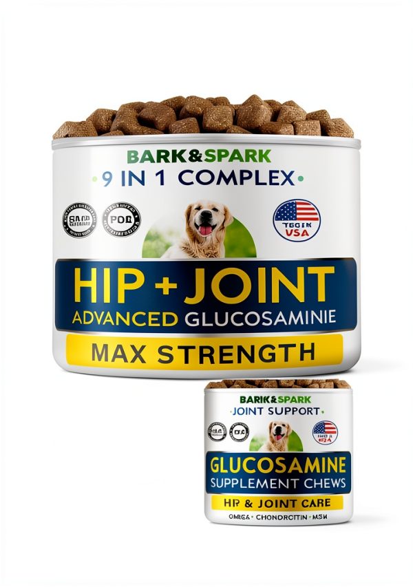BarkSpark Dog Joint Supplement Chews Glucosamine Chondroitin-1