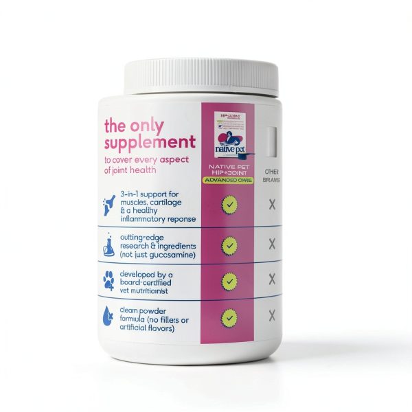 Native Pet Dog Joint Supplement Powder Mobility Care Support-3