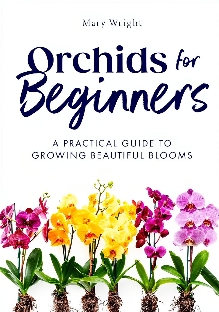 AKH Publishing Orchid Gardening Book cover on a Kindle device