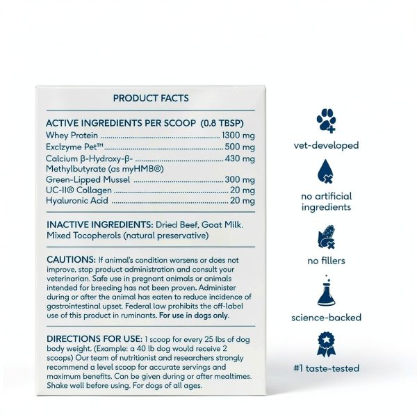 Native Pet Dog Joint Supplement Powder Mobility Care Support-2