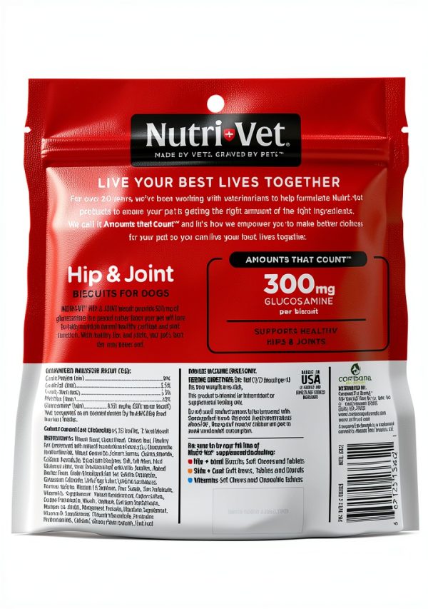 Nutri-Vet Hip Joint Dog Biscuits Peanut Butter Flavor-6
