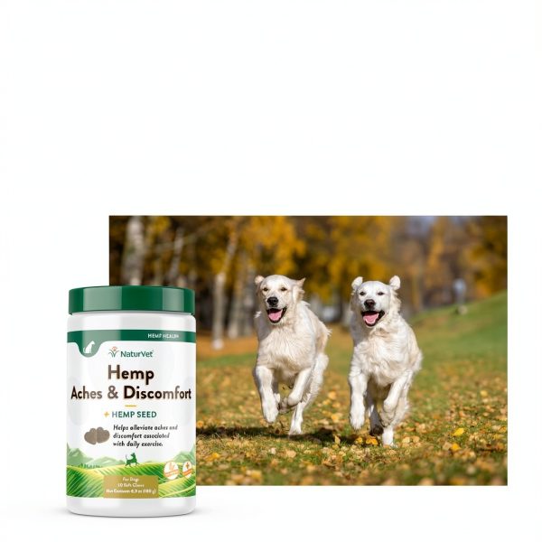 NaturVet Dog Glucosamine Hemp Seed Soft Chews Joint Support-3