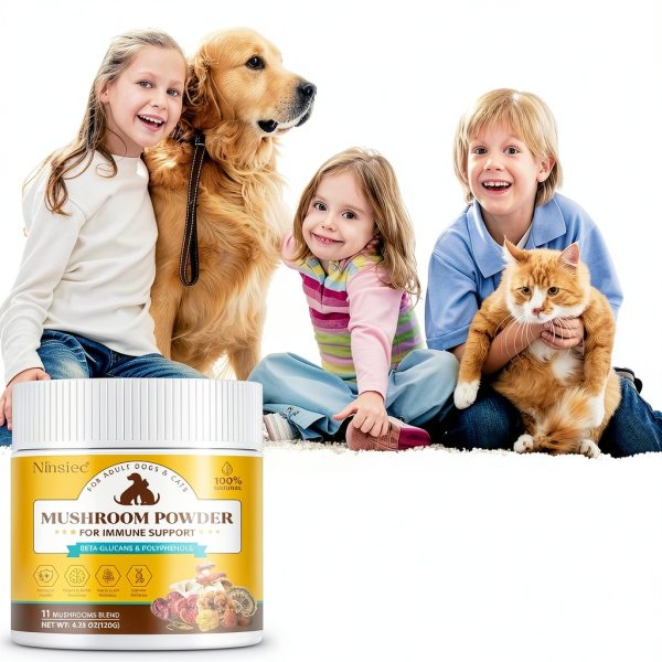 Ninsiec Dog Mushroom Supplement Powder Immune Joint Support-5