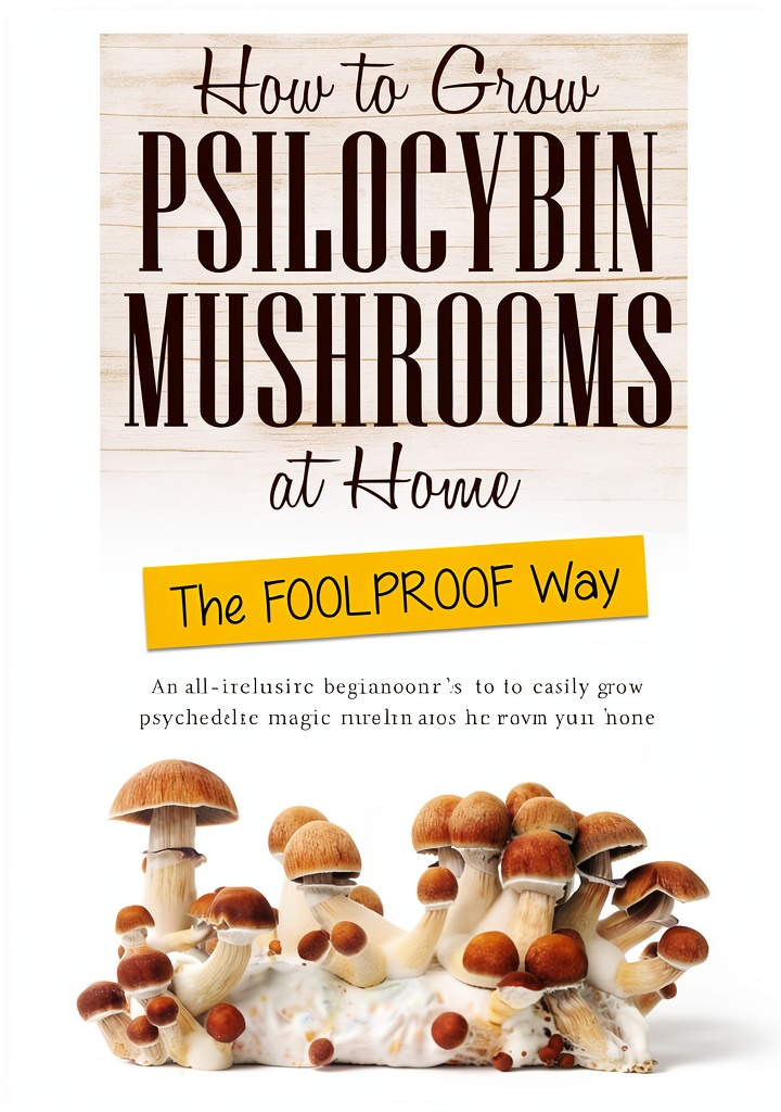 Installing Psilocybin Mushrooms Guide Kindle eBook English Edition on a wooden desk
