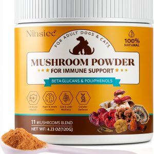 Ninsiec Dog Mushroom Supplement Powder Immune Joint Support-0