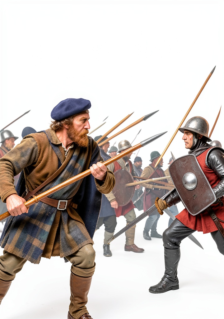 Reader using the Scotland History eBook on a tablet