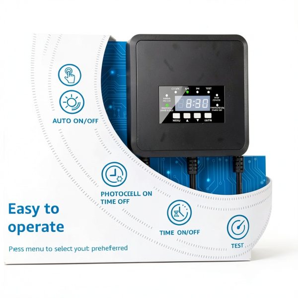 SUNVIE 300W Transformer with Timer & Photocell for Landscape Lighting-1