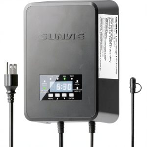 SUNVIE 300W Transformer with Timer & Photocell for Landscape Lighting-0