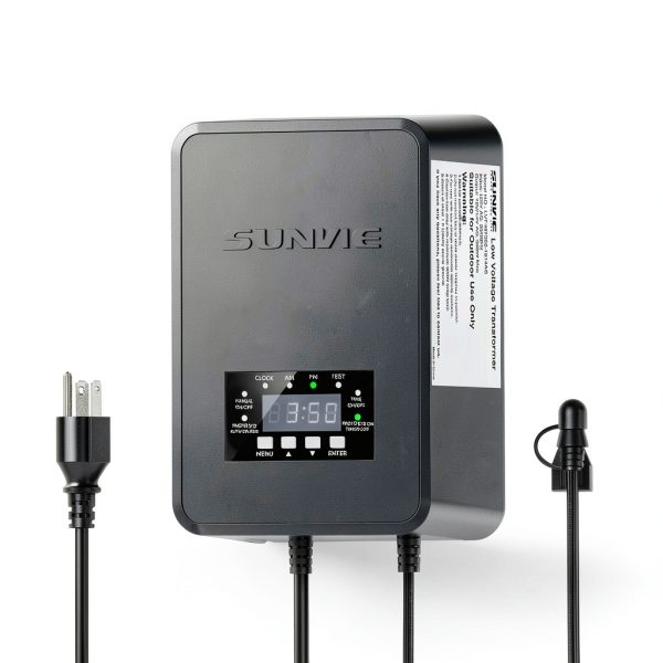 SUNVIE 300W Transformer with Timer & Photocell for Landscape Lighting-5