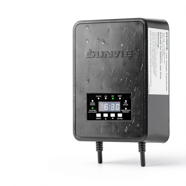 SUNVIE 300W Transformer with Timer & Photocell for Landscape Lighting-4