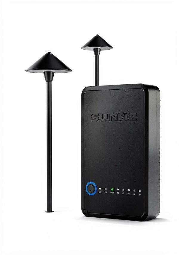 SUNVIE 60W Low Voltage Landscape Transformer with Timer and Photocell-2